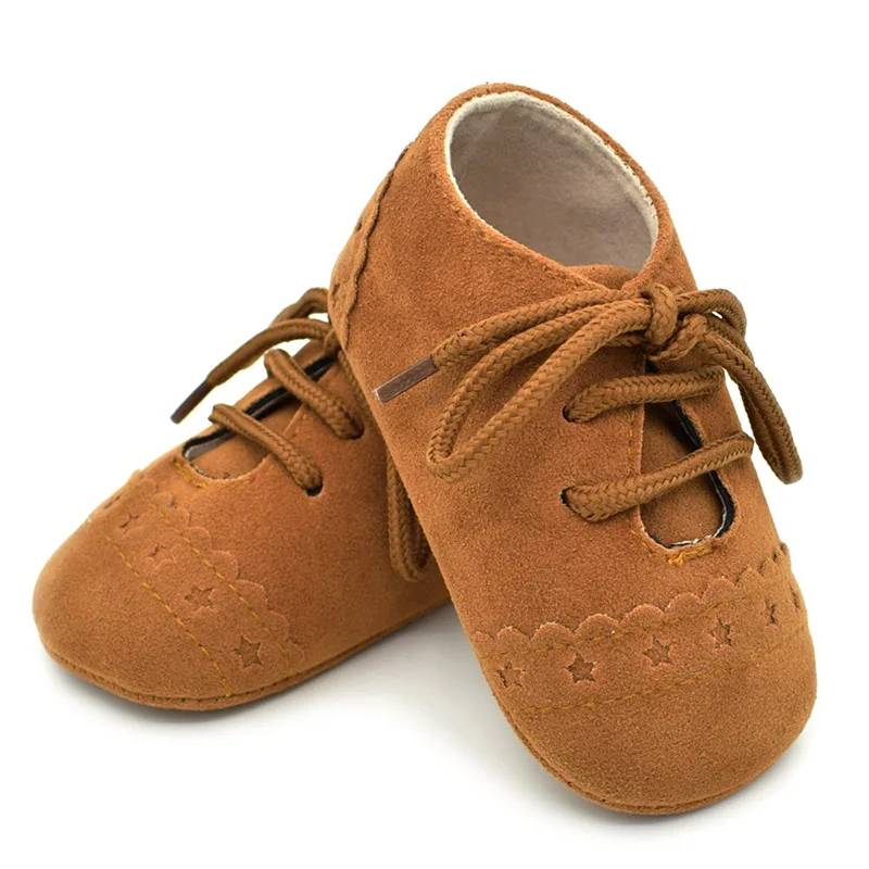 Сезон весна-лето; Детские ботиночки из нубука с мягкой подошвой; обувь для малышей; мокасины для маленьких девочек и мальчиков