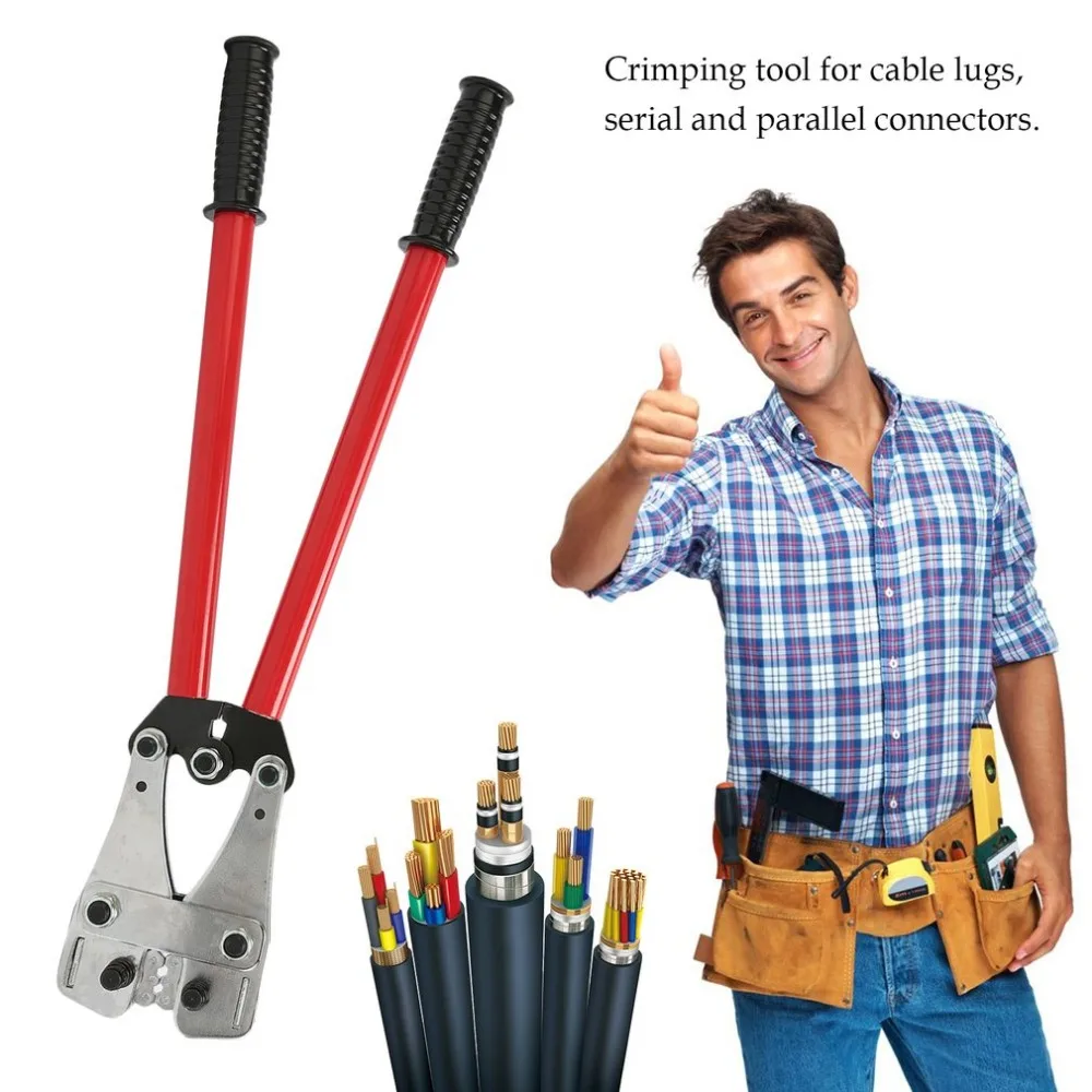 

10-120 Square millimeter Crimping Pliers Wire Terminal Crimping Tool Anti-Slip Cable Crimper Durable Electrician Ratchet Plier