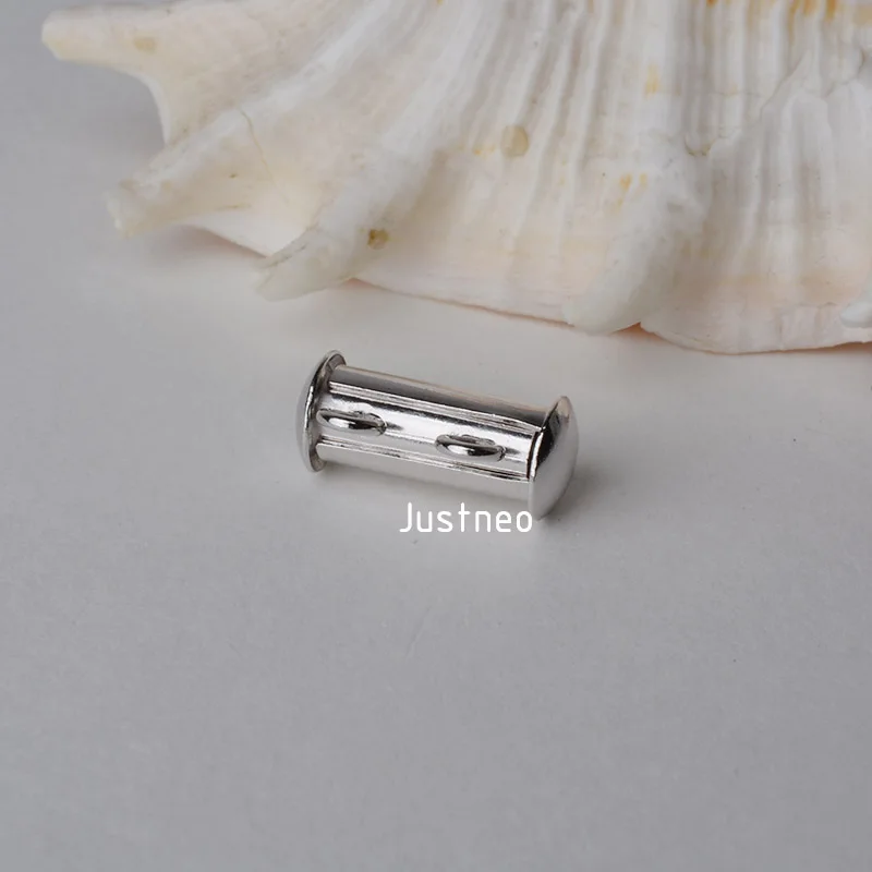 Sterling Silver 2 Strand Tube Clasp (2)