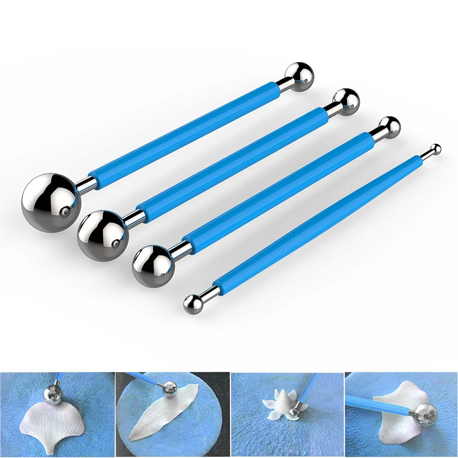 2019 Stainless Steel Fondant Sugarcraft Ball Modelling Kit Cake