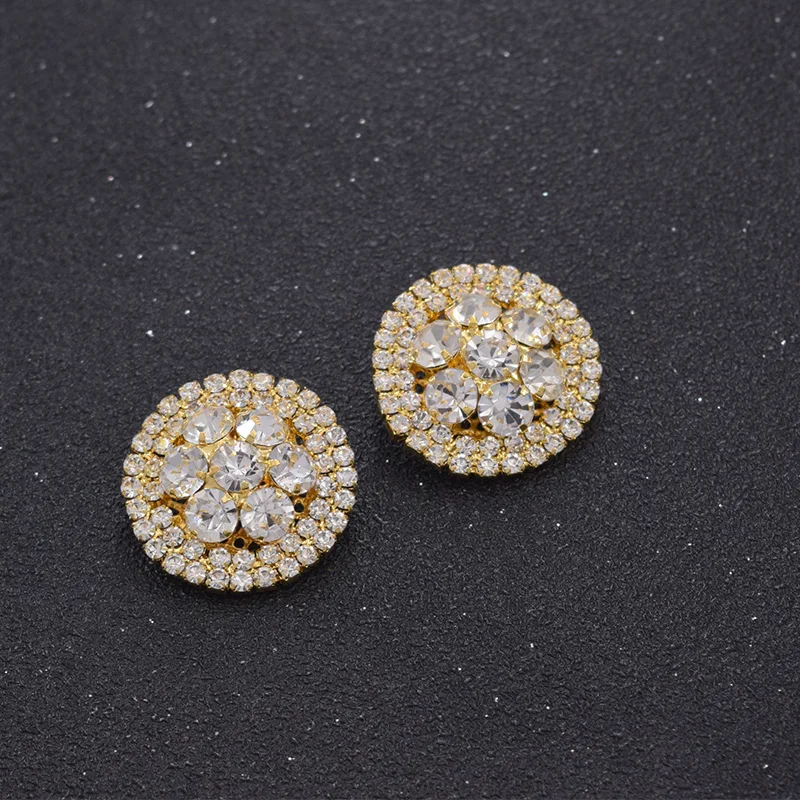 Rhinestone clothings buttons (3)