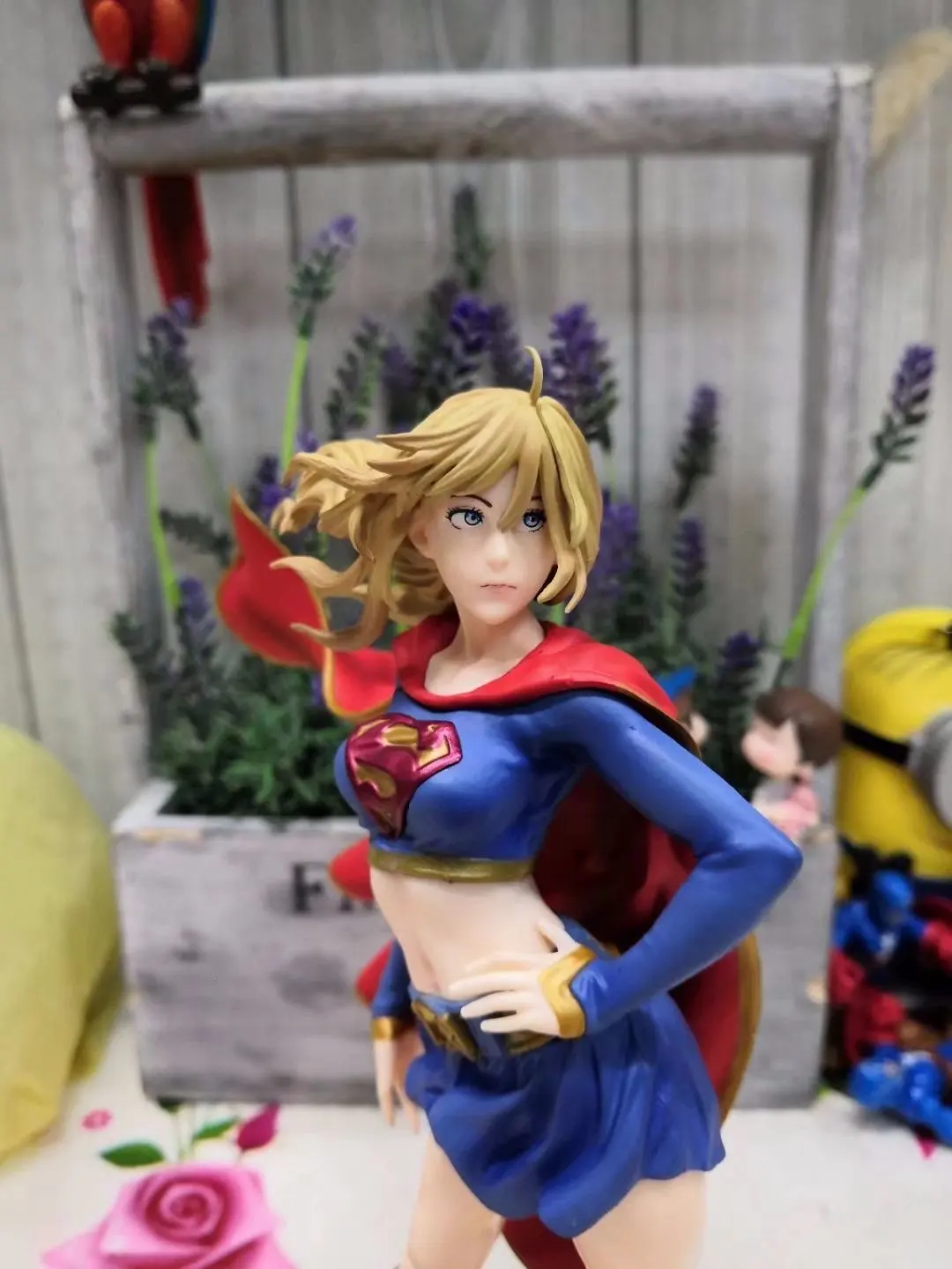 DC Comics Bishoujo Вселенная Супергерл возвращается ПВХ полная фигура Лига Справедливости Супер девушка игрушки 21 см