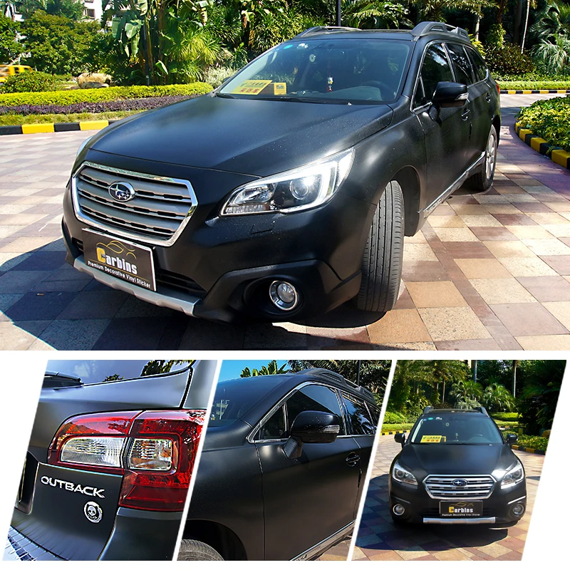 

Carbins Film premium quality Matte Satin Black Vinyl Car Wrap