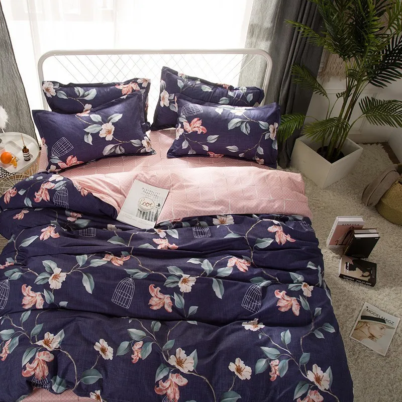 

Dormitory factory bedding set set of four of skin cotton three of manufacturers direct sales
