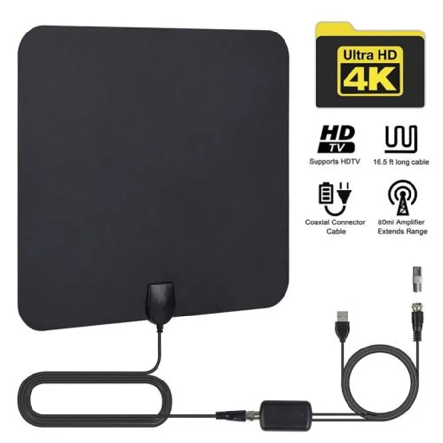 

Antenna Digital HD TV 50 Miles Range Digital Amplifier TV Antenna DVB-T/T2 tdt TV Indoor Antennas DVB-T2 for Satellite Receive
