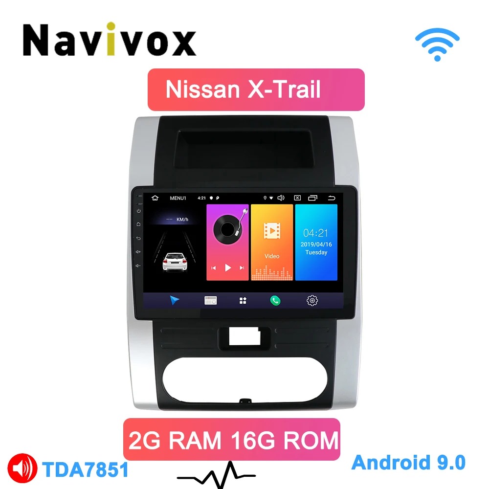 

Navivox Android 9.0 4G Car Radio Multimedia Video Player Navigation GPS For Nissan X-Trail X Trail Qashqai no 2 din dvd