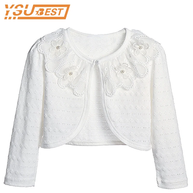 

1-8Yrs Kids Cardigan Sweater Baby Girls Princess Wear Children Girls Jacket Coat Children Coats Shrug Sweater 2019 Kids Clothing
