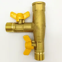 DN15 латунь газовый клапан t Тип трехходовой клапан