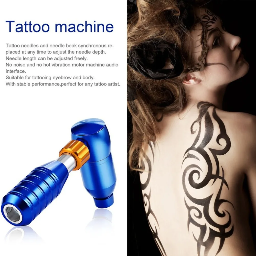 Máquina da Tatuagem do Ruído Liga de Alumínio Leve do Motor da Tatuagem Interface de Áudio Máquina de Maquiagem para o Corpo à Moda Nenhuma Sobrancelha Novo 11 Cheap Pistola para tatuagem