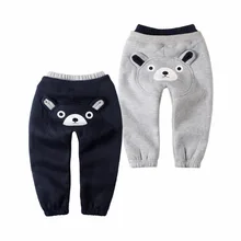 Mudkingdom/Зимние флисовые штаны для маленьких мальчиков; Милые плотные теплые хлопковые брюки в форме животных; одежда для маленьких девочек