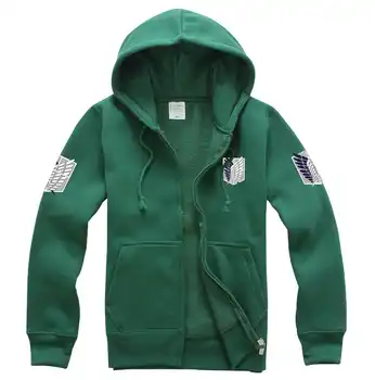 Japanese Anime Attack on Titan hoodie Shingeki no Kyojin Legion Cosplay Costume Coat College Hip hop Hoodie Men Sweatshirt