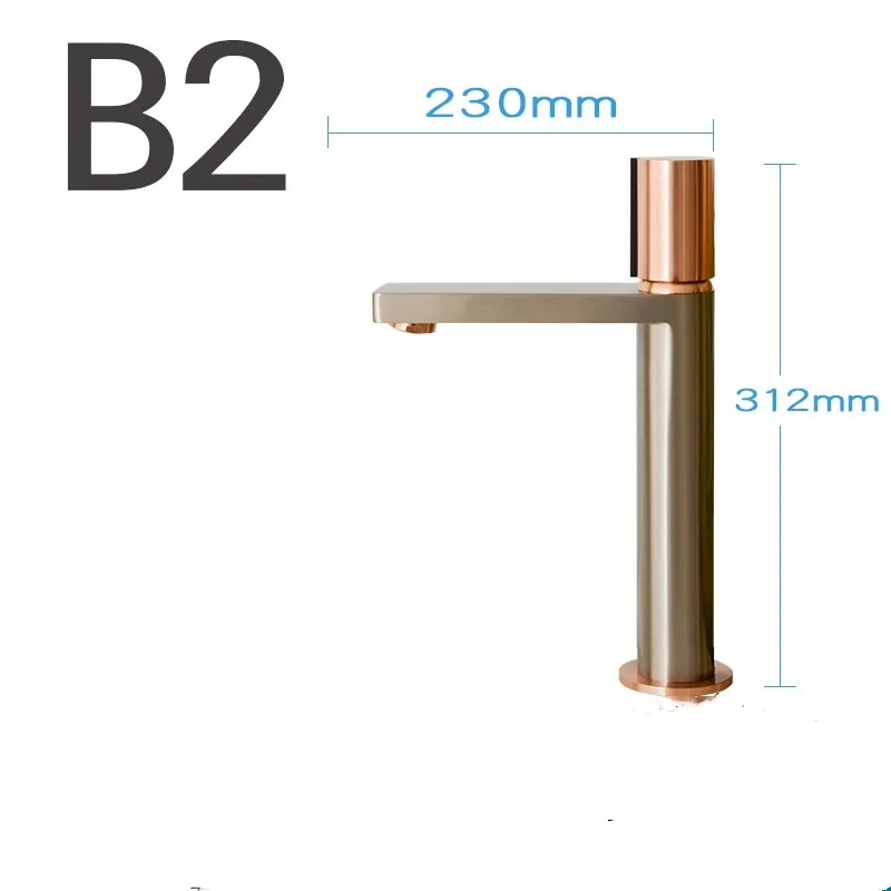 312 мм 182 мм высокой розовое золото черный несколько цветов ванная комната кран холодной и горячей воды бассейна кран раковина смеситель