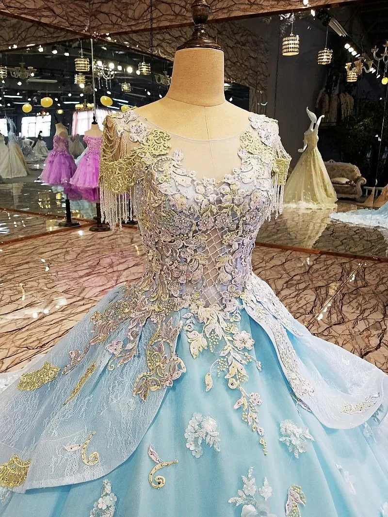 Синий вечернее платье Длинные кружевные цветы на шнуровке сзади vestidos de festa longo бальный наряд торжественное платье реальные фотографии