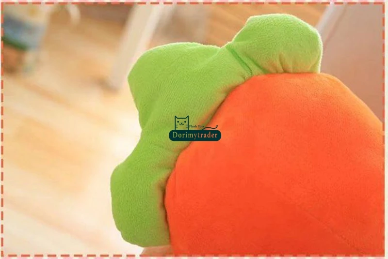 Dorimytrader Cuddly Soft Cartoon Carrot Plush Doll Toy Realistic Carrots Pillow Cushion Vegetables Toys 41inch 105cm DY61775(7)