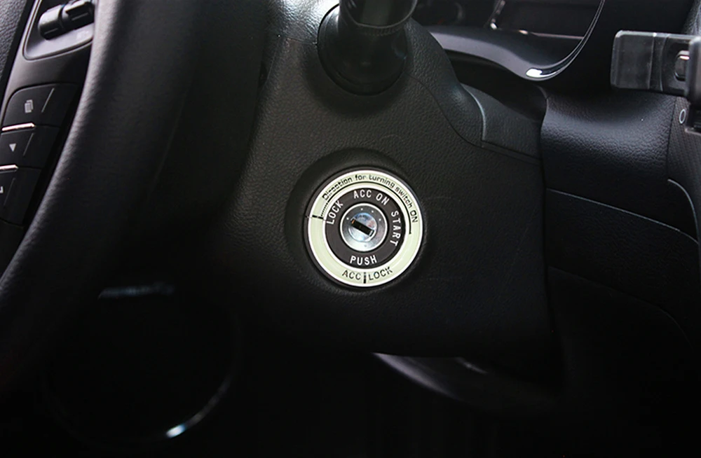 Светящаяся наклейка на зажигание брелок переключатель крышка наклейка для Subaru XV Forester/KIA RIO/Solaris Sportage Soul Forte K3 K5 Sorento Ix35