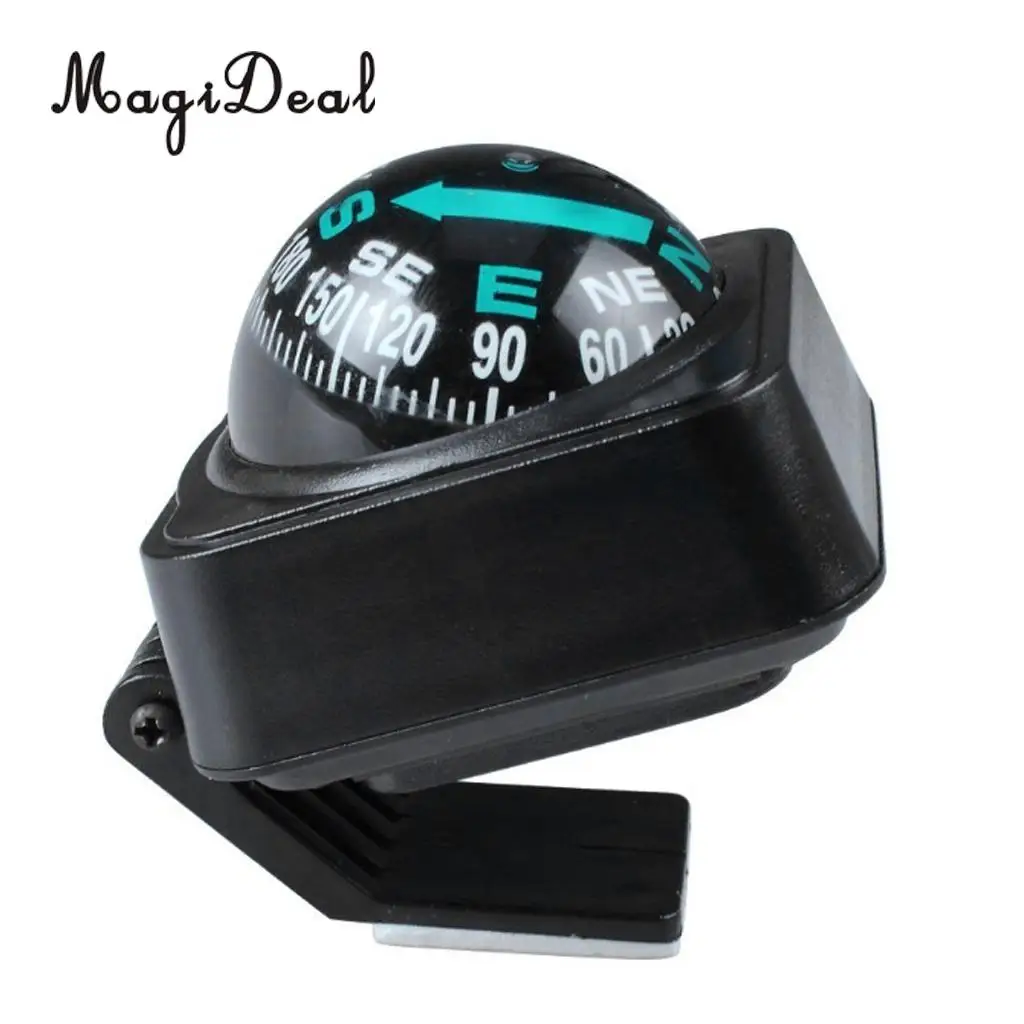 MagiDeal Durable1Pc Navigation Dashboard Car Compass Cycling Camping Direction Pointing Guide Ball for Outdoor Car Boat Truck