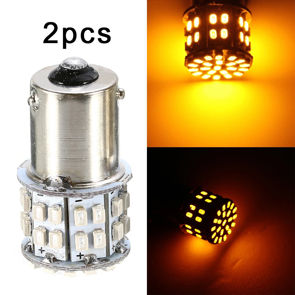 Universal 2Pcs/set 12V 1156 BAU15S PY21W 50 SMD LED Tail Turn Signal