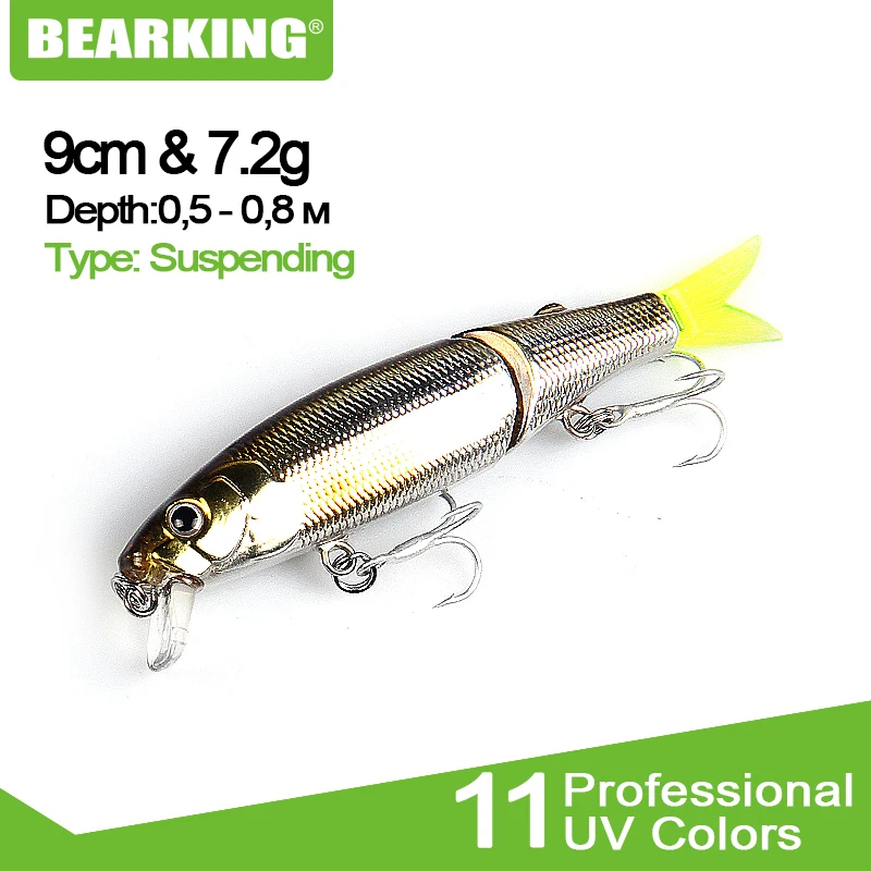 

Retail 2016 good fishing lures minnow,quality professional baits 8.8cm/7.2g,bearking hot model crankbaits penceil bait popper