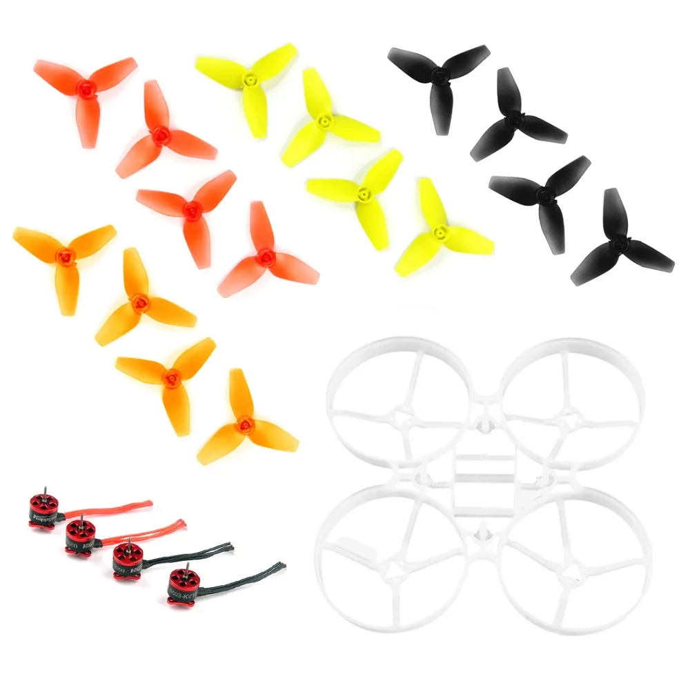 

JMT 75mm Bwhoop75 Brushles Frame with 8Pairs CW CCW 40mm 3-Blade Propeller 4pcs SE0603 KV19000 0.8mm Motor for Indoor FPV