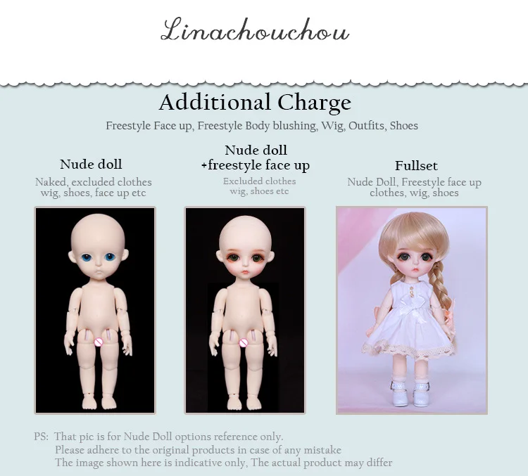 Linachouchou Детские Miu 1/8 BJD SD смолы цифры Модель Куклы средства ухода для век Высокое качество подарки на Рождество или день рожден