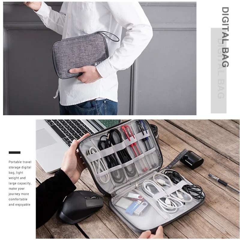 Travel Accessory Cable Bag Portable Digital USB Electronic Organizer Gadget Case Travel Cellphone Charge Mobile Charger Holder Travel Accessory Cable Bag Portable Digital USB Electronic Organizer Gadget Case Travel Cellphone Charge Mobile Charger Holder