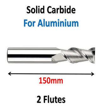 

D18*55*D18*150*2F Solid Carbide, 2 Flutes, Aluminium, Metric, 45HRC, Overall Length 150mm, ALN-JF2F