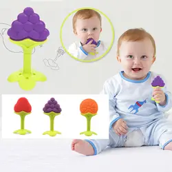 Ребенка силиконовые фрукты Форма младенческой Прорезыватель игрушки EnvironmenSafe прорезывания зубов кольцо для прорезывания Stick M09