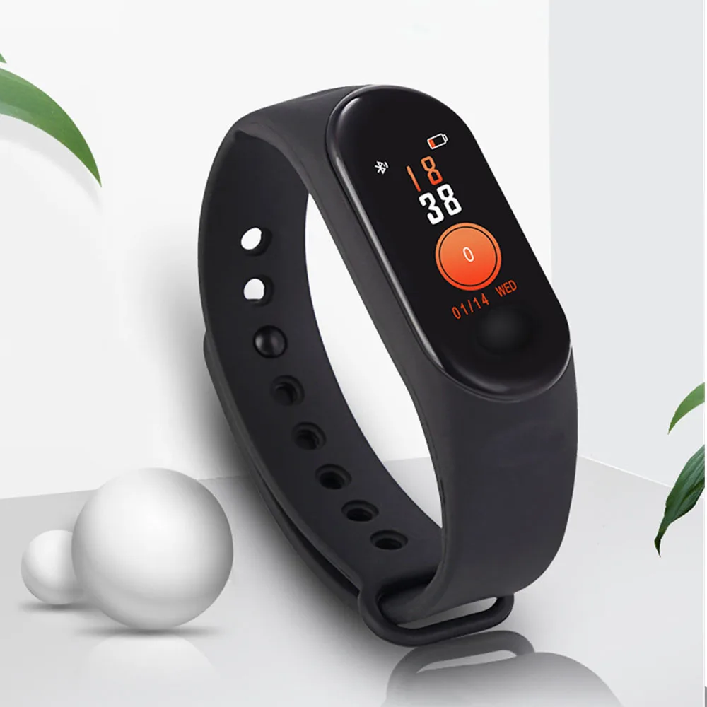 

M3 Smart Bracelet Bluetooth Heart Rate Monitor Blood Pressure Sport Fitness Tracker for Android IOS New Color Screen Smart Watch