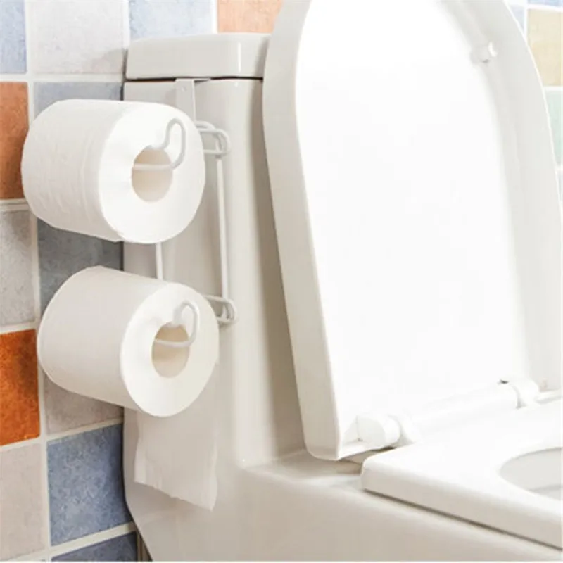 NEW Tissue Holder Toilet Paper Storage Organizer Bathroom Rack Chrome