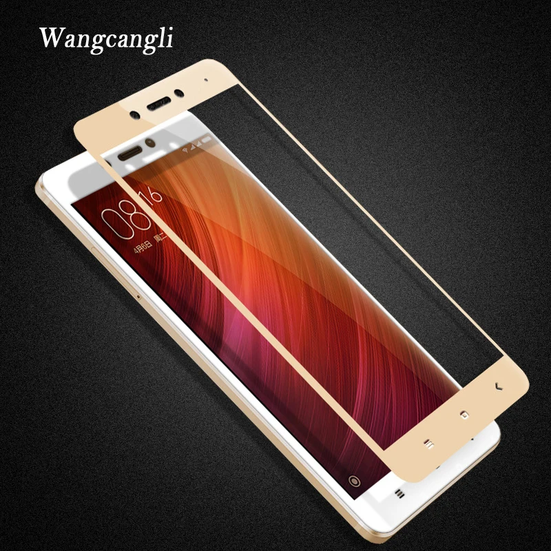 

wangcangli Full Cover Tempered Glass For Xiaomi Redmi Note 4X 4 Pro Screen Protector Glass on the for xiaomi redmi 4A protectiv