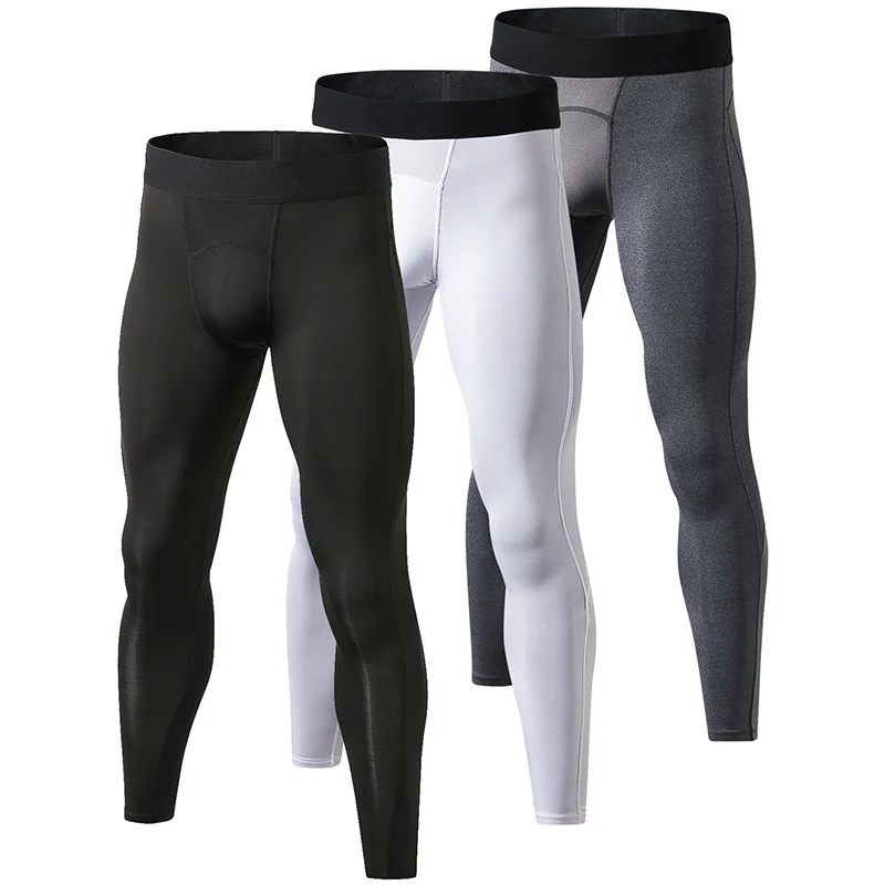 

3pcs New GYM Leggings Hombre Fitness Trousers Sweat Pants For Men Sport Tights Running Pants Compression Bodybuilding Pantalones