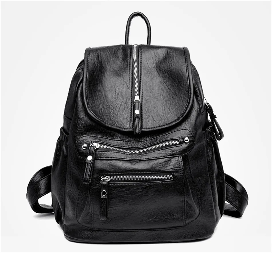 de couro macio sacos de escola para