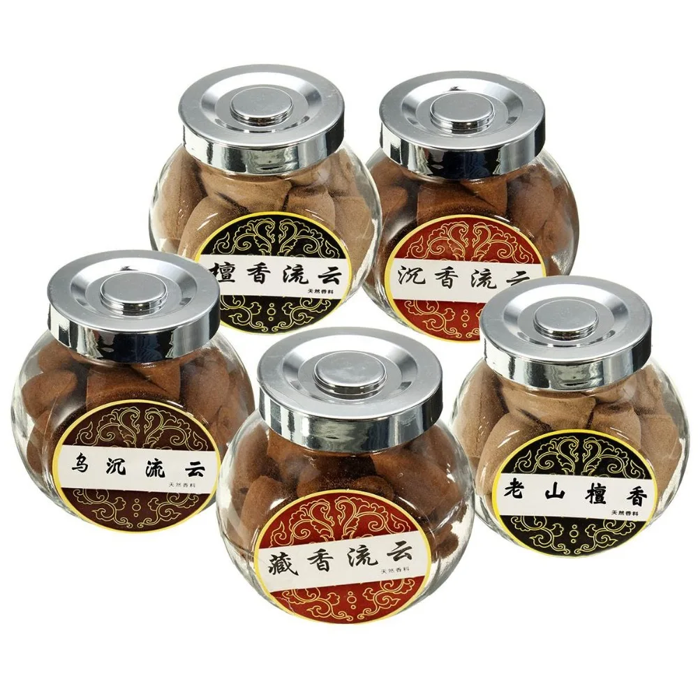 

Wormwood 35pcs Overvalue Natural Smoke Backflow Cone Incense Bullet Back Flow Pagoda Incenses Rosewood Tower Incense Sandalwood