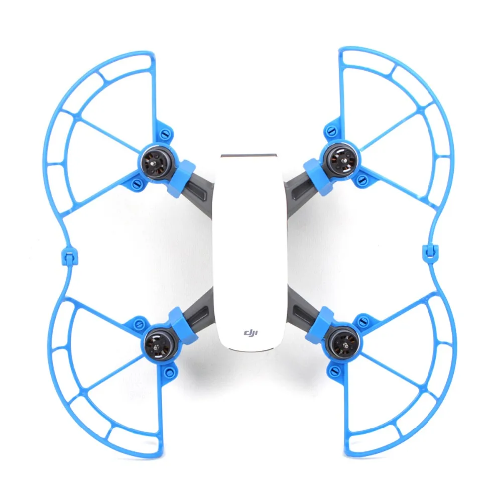 Полный набор RC DJI Spark Drone предотвращения столкновений Наборы для ухода за кожей бампер Пропеллеры гуаровая + Увеличение высота штатива Шасси