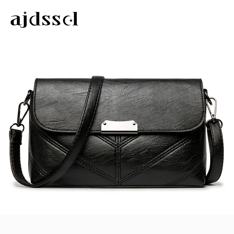 

2019 new lady shoulder Messenger simple luxury handbags women bags designer famous brand crossbody bags double strip Satchels