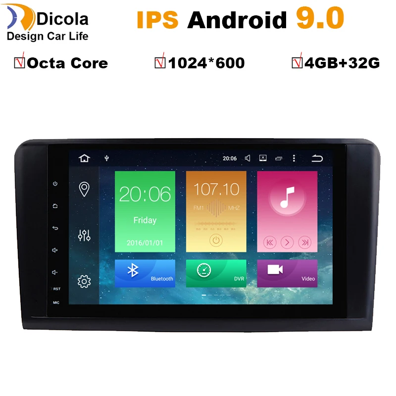4 + 32G Восьмиядерный PX5 ips Android 9 автомобильный dvd-плеер для Mercedes Benz класс GL ML W164 ML350 ML500 X164 GL320 GPS стерео радио