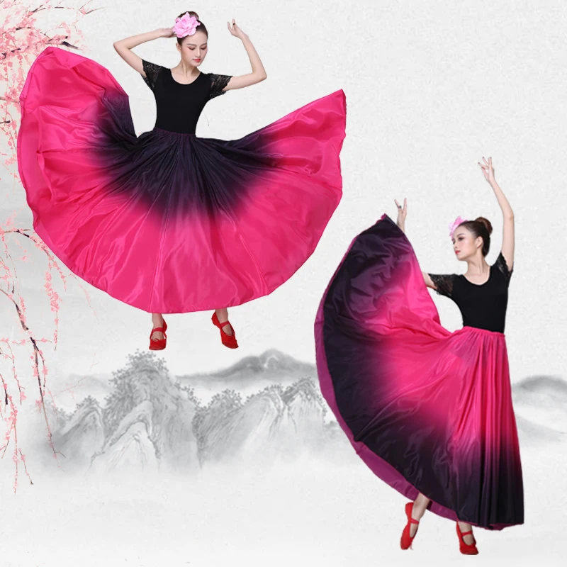 Испанская коррида танцевальная юбка для Фламенко юбка для танца живота испанские танцевальные костюмы для фламенко платье для бальных танцев DL3478