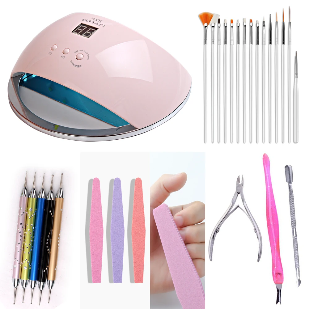 

led nail lamp 48w Nail Dryer LCD Display 21pcs LED Dryer Nail Lamp UV LED Lamp for Curing Gel Polish Auto Sensing Lamp For Nails