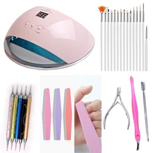 led nail lamp 48w Nail Dryer LCD Display 21pcs LED Dryer Nail Lamp UV LED Lamp for Curing Gel Polish Auto Sensing Lamp For Nails 48w nail lamp 2in1 smart phototherapy electric machine nail dryer for curing nail gel polish led uv lamp for hand and foot