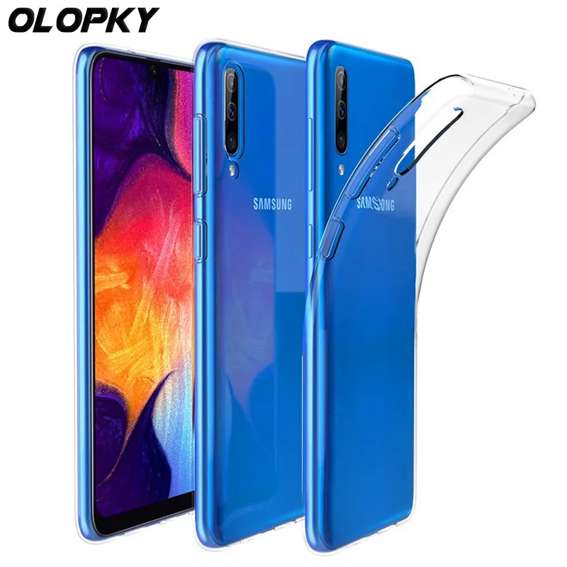 For Samsung Galaxy A50 Case Soft Crystal TPU Silicone Back Cover SM-A505F SM-A505FN/DS A505 Clear |