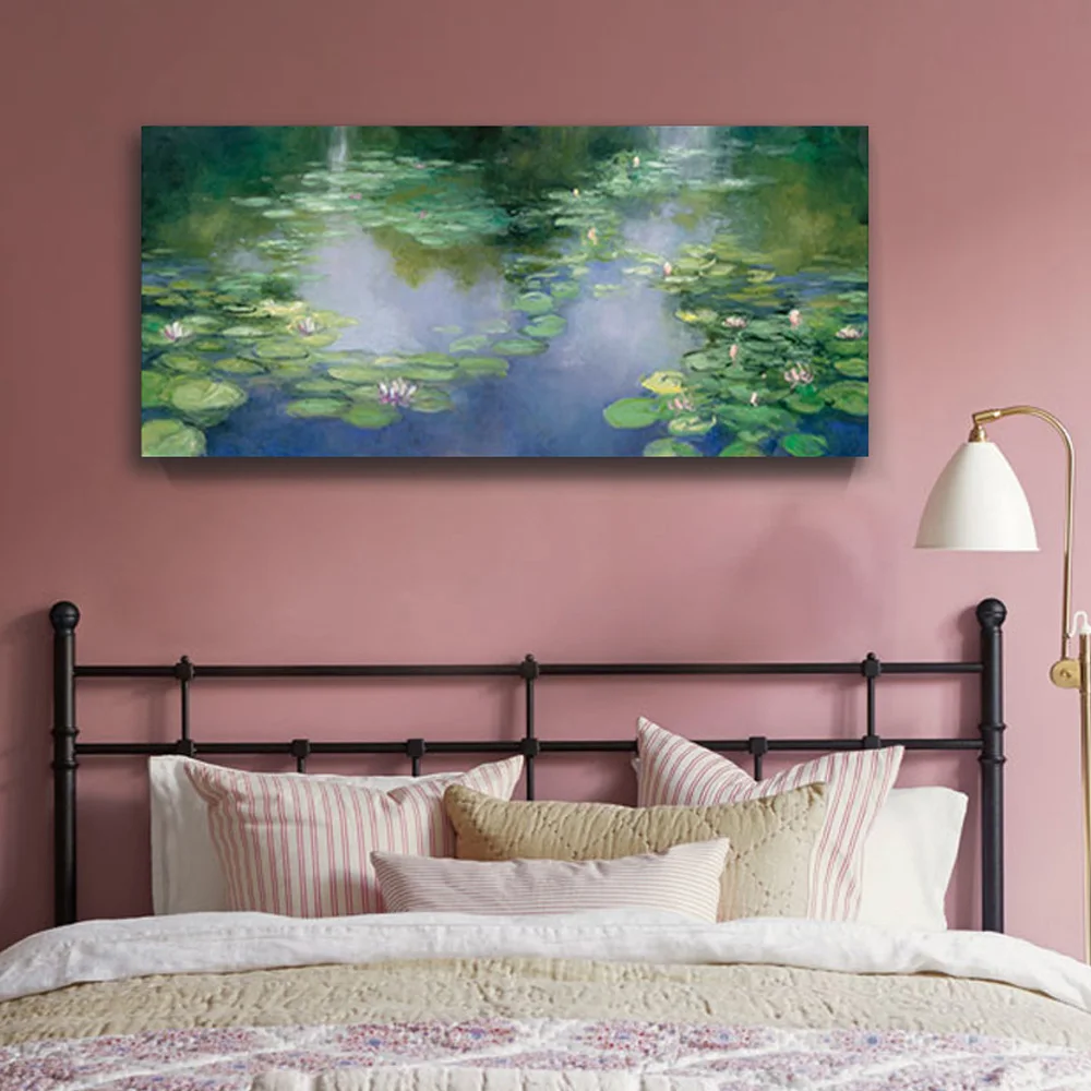 クロード モネ睡蓮1906プリントキャンバス絵画クレーアートウォールアートリビングルーム非フレーム Canvas Painting Claude Monetprinted Canvas Aliexpress