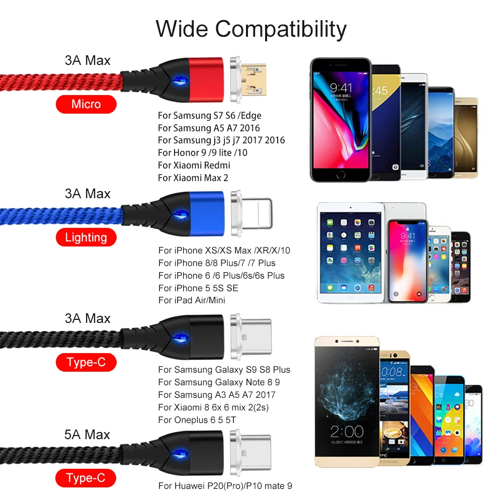 Магнитный кабель Олаф 5А Micro usb type c Quick Charge 3,0 супер быстрый Магнитный usb зарядный кабель для iPhone samsung huawei Xiaomi