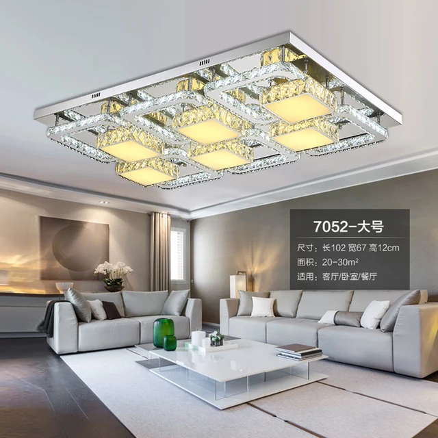 crystal led ceiling lights modern lamp living room light fixture