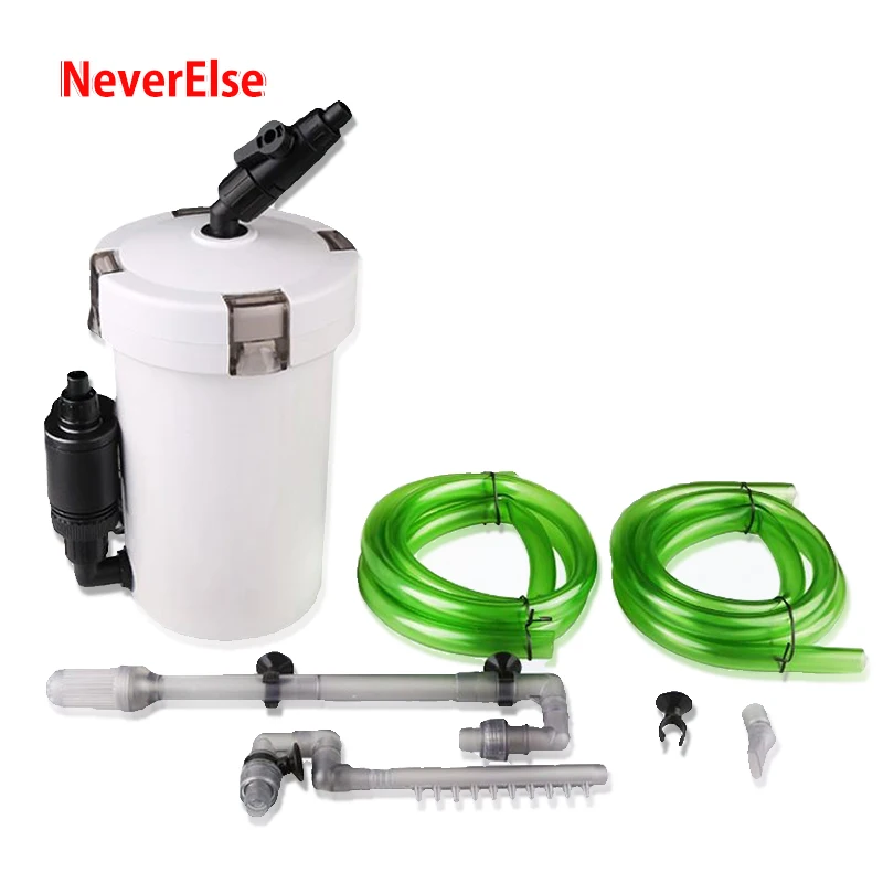 

Aquarium Filter Ultra-Quiet External Aquarium Filter Bucket 6W Water Pump Fish Tank Accessories Input Output Filtering System