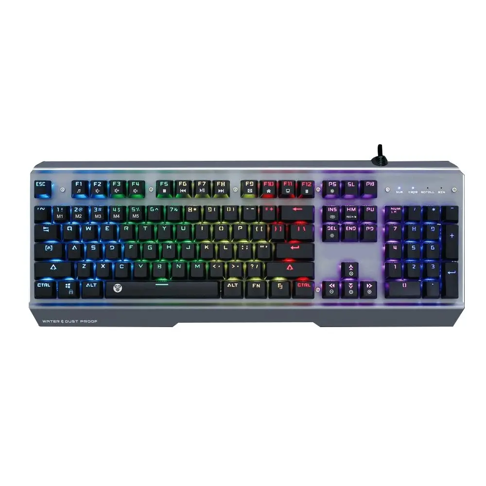 

Brand New Fashion Cool 104 Keys Mechanical Keyboard RGB LED Light Backlit Gaming Keyboard Ergonomics for Computer E-Sports