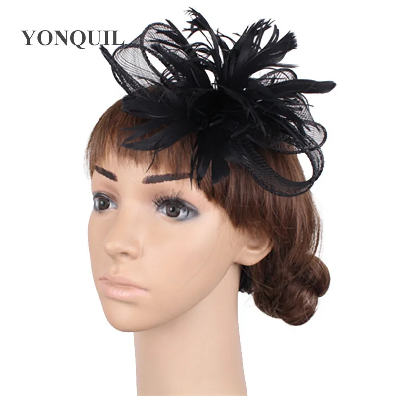 Black Women Party Hats Hair Fascinators 