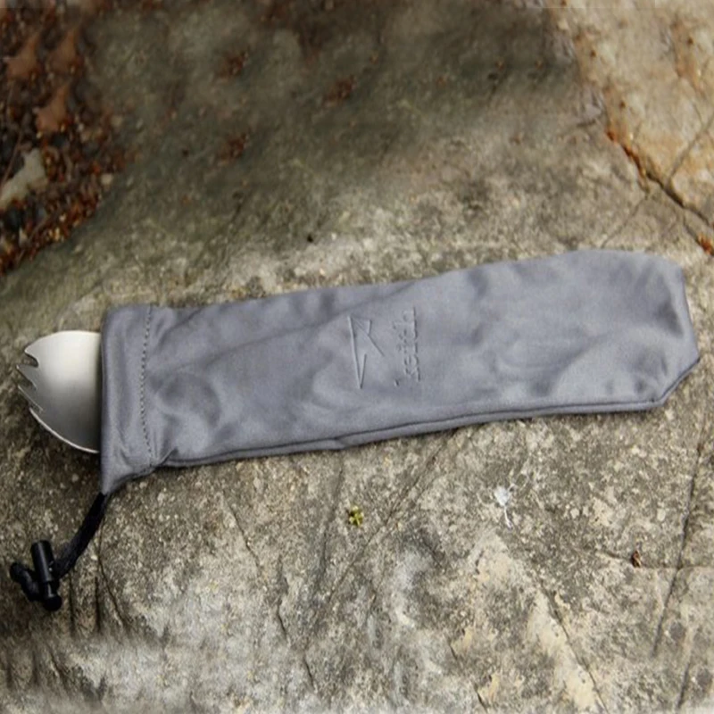 Keith Venta caliente de titanio Spork Camping viajar Picnic portátil de titanio cuchara tenedor con sacacorchos ultraligero 15g Ti5311
