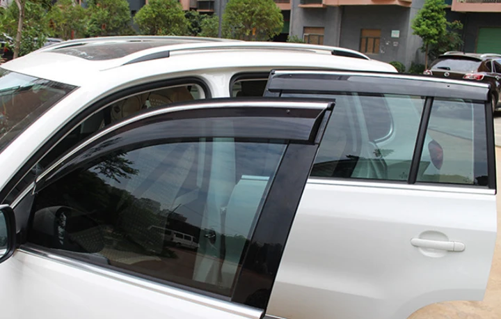 For Mitsubishi ECLIPSE CROSS Plastic Exterior Visor Vent Shades Window Sun Rain Guard Deflector 4pcs