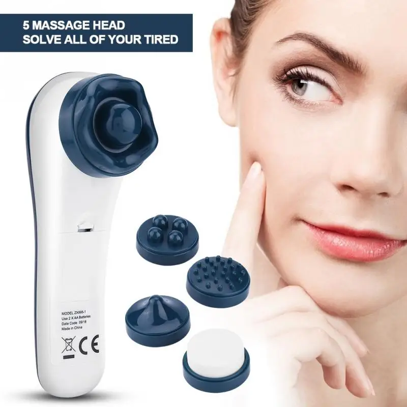

5-1 Multifunction Electronic Face Cleansing Skin Care Acupuncture Points Massager Body Head Skin massage
