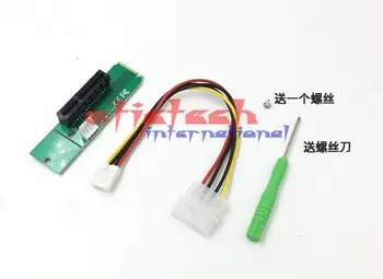 

by dhl or ems 200pcs PCI Express PCI-E 4X x4 Female to NGFF M.2 M Male Network Adapter Key Power Cable with Converter Card